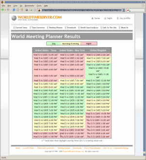 meeting planner results