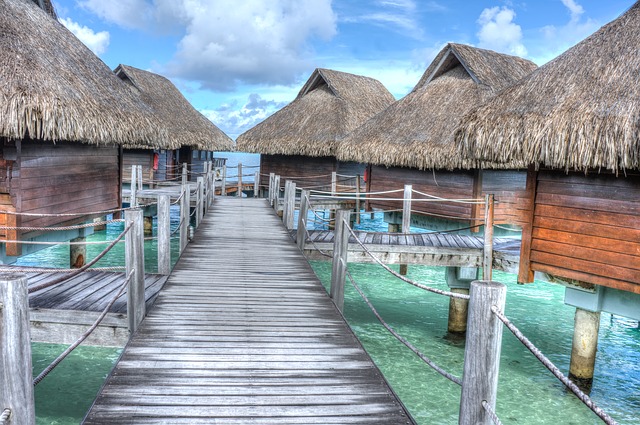 Bora Bora, water bungalows