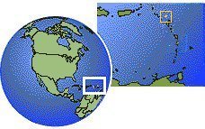 Saint Kitts and Nevis as a marked location on the globe