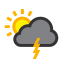 Tormentas eléctricas en las cercanías