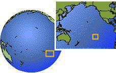 Adamstown, Pitcairn time zone location map borders