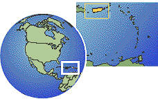 Vega Alta, Puerto Rico time zone location map borders