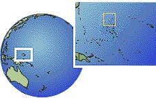 Isla Wake (Estados Unidos) time zone location map borders