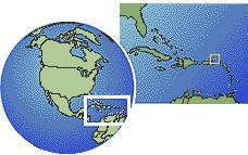 Anegada, Islas Vírgenes Británicas time zone location map borders