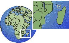 Dzaoudzi/Pamanzi, Mayotte Zeitzone Lageplan Grenzen